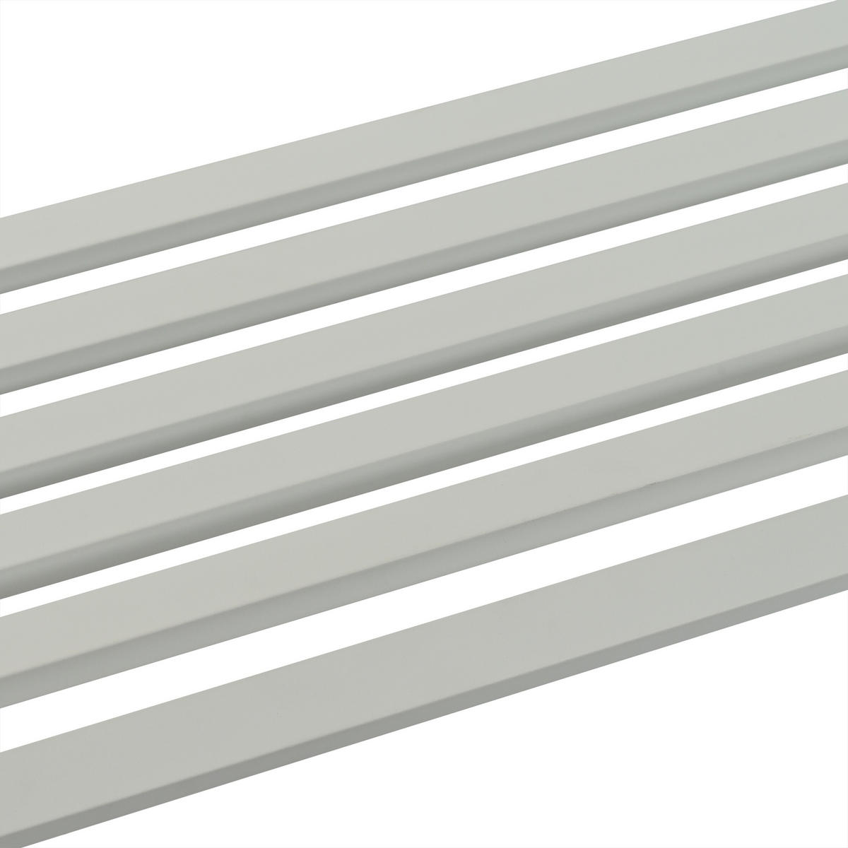 GARTENBANK - Weiß, Metall (127.5/82/59.5cm) - Relaxdays