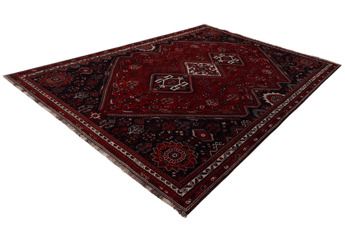 ORIENTTEPPICH handgeknüpft Gashgai Rot 321/221 cm Schurwolle - Rot, Textil (221/321cm) - Looma