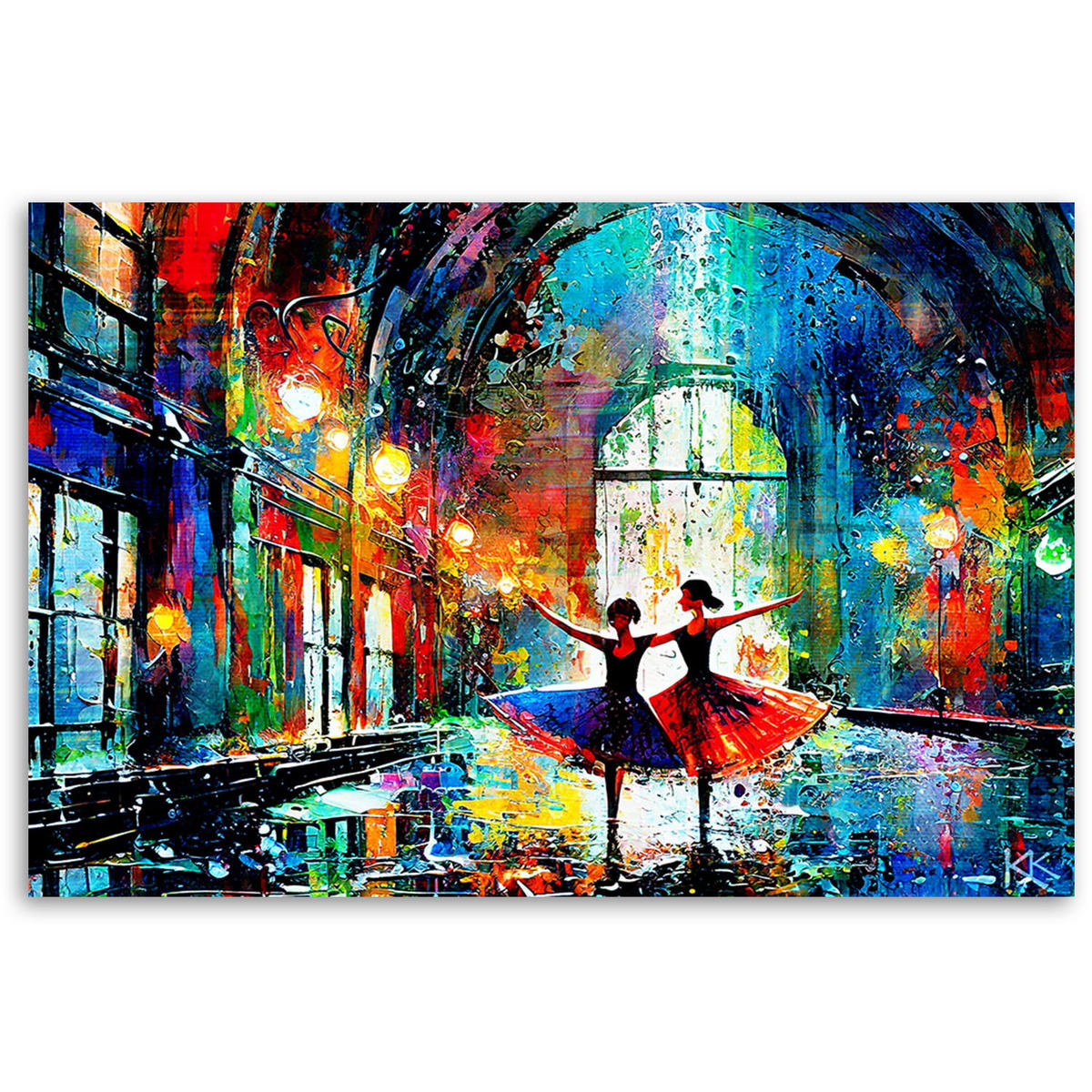 KUNSTDRUCK Lila 60/40 cm - Lila, Textil (60/40cm) - KUNSTLOFT