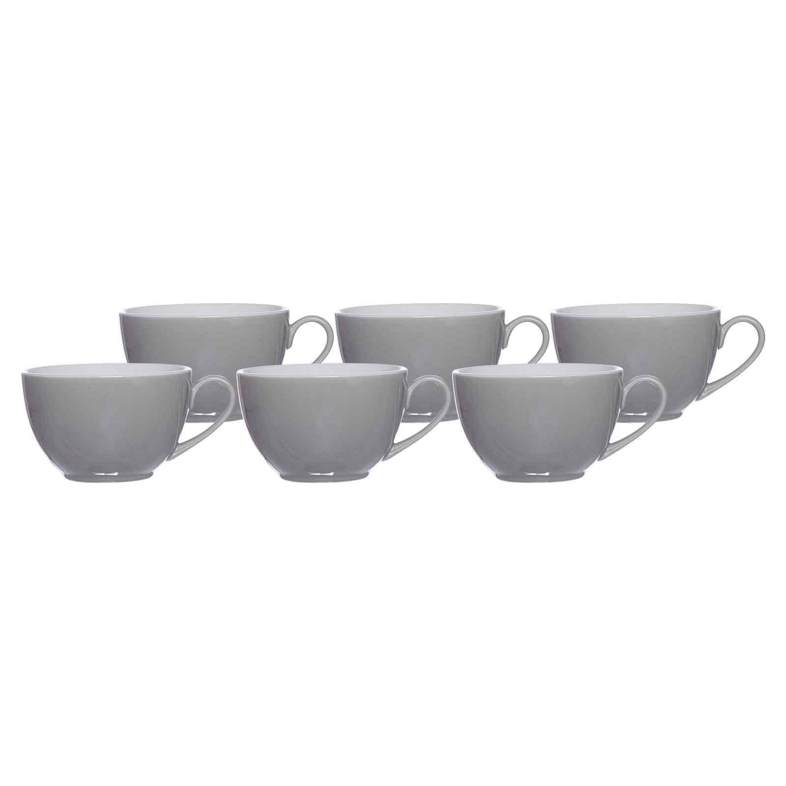 KAFFEETASSEN Doppio Grau 200 ml 6er Set - Grau, Keramik (0.2L) - Ritzenhoff Breker