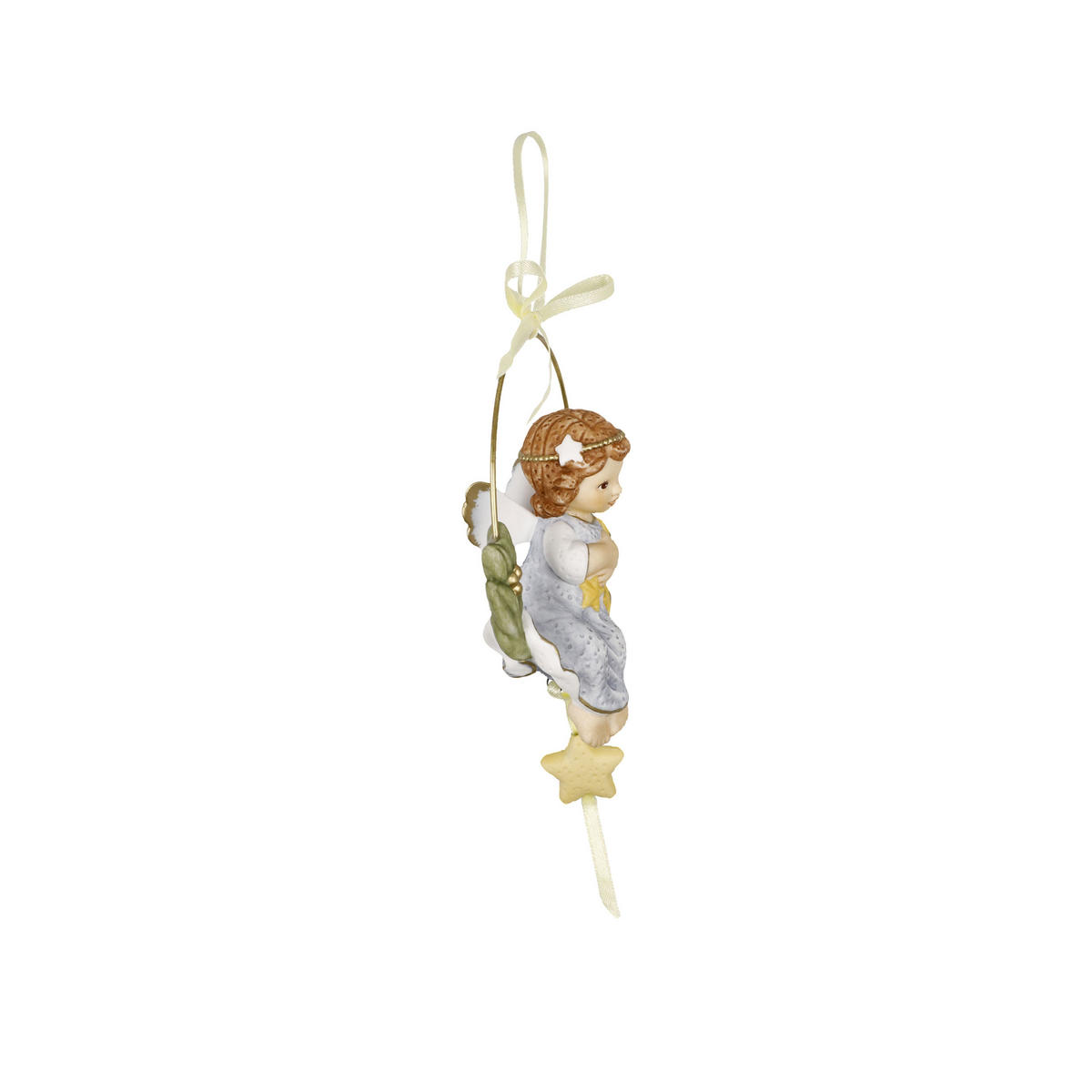 HÄNGEORNAMENT Verträumte Sternenzeit, Biskuit-Porzellan, Bunt, 10 cm - Multicolor, Keramik (3/10/8cm) - Goebel