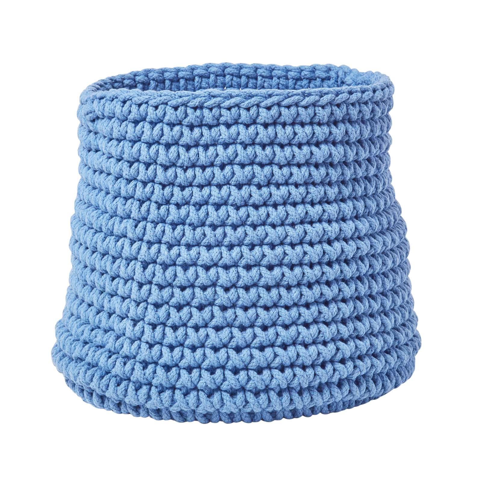 AUFBEWAHRUNGSKORB Baumwolle 42/37 cm - Blau, Textil (42/42/37cm) - Homescapes