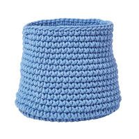 AUFBEWAHRUNGSKORB Baumwolle 42/37 cm - Blau, Textil (42/42/37cm) - Homescapes