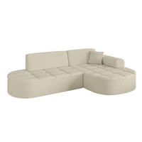 ECKSOFA Ottomane Rechts TARO-L1 - 243x171x79,5 cm Beige - Beige, Holzwerkstoff/Textil (243/171cm) - ALTDECOR