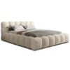 POLSTERBETT Lucca 2 Beige 140/200 cm Cord mit Bettkasten - Beige, Textil/Metall (140/200cm) - wonello