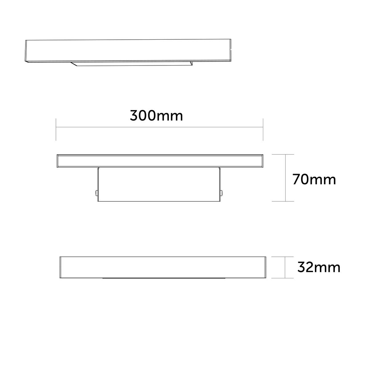 LED-WANDLEUCHTE Rift S - Goldfarben, Metall (30/3.1/7cm) - Lumicom