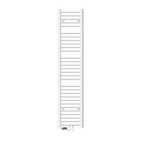BADHEIZKÖRPER Sahara 300x1800 mm Weiß gerade mit Ventil Durchgang - Weiß, Metall (30/180/3cm) - LuxeBath
