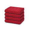 HANDTUCH Sensual Skin Zopf 4er-Set - Dunkelrot, Textil (50/100cm) - Ross