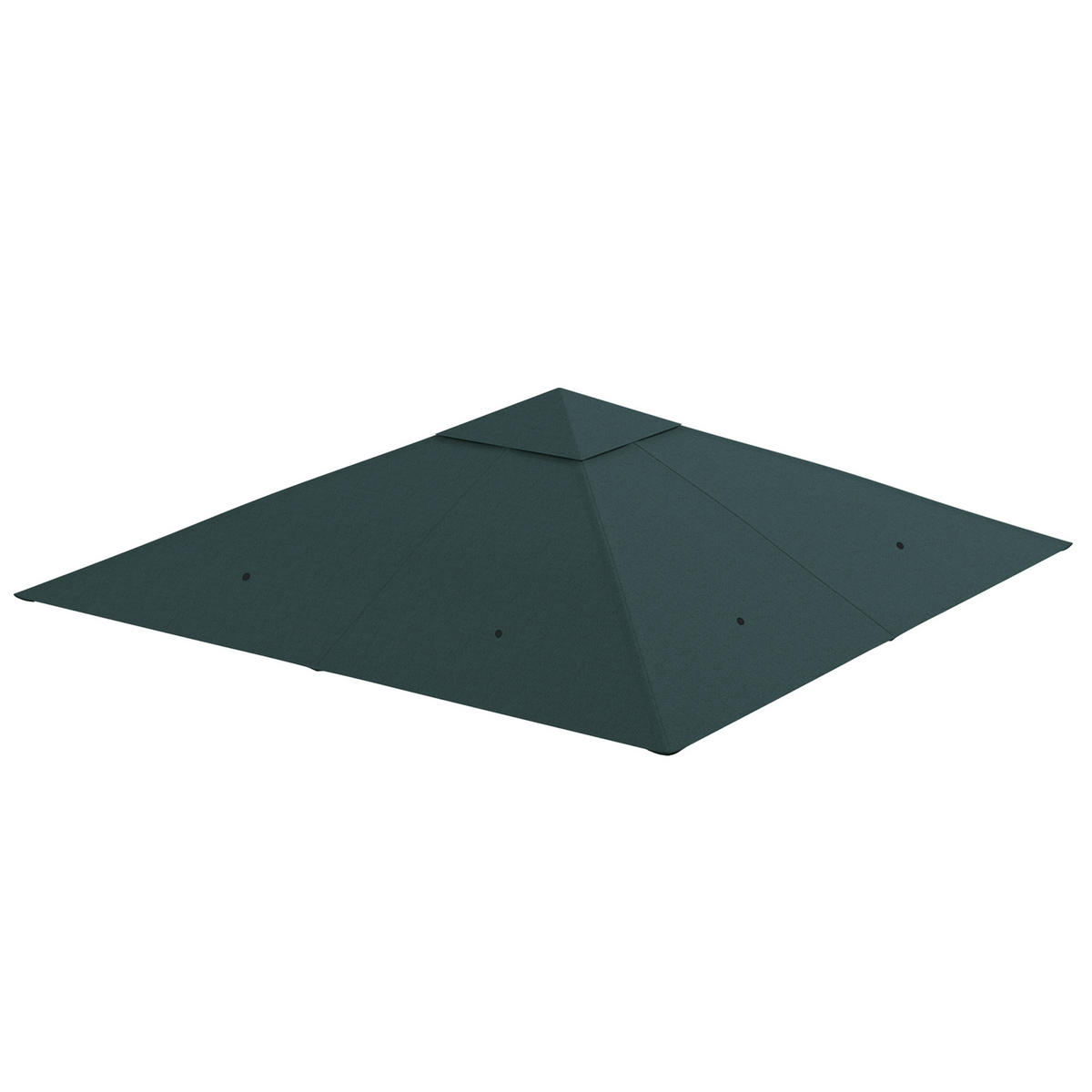 ERSATZDACH DE-12570 3x3 m mit Belüftung Grau - Grau, Textil (295/1/298cm) - ComfortXL