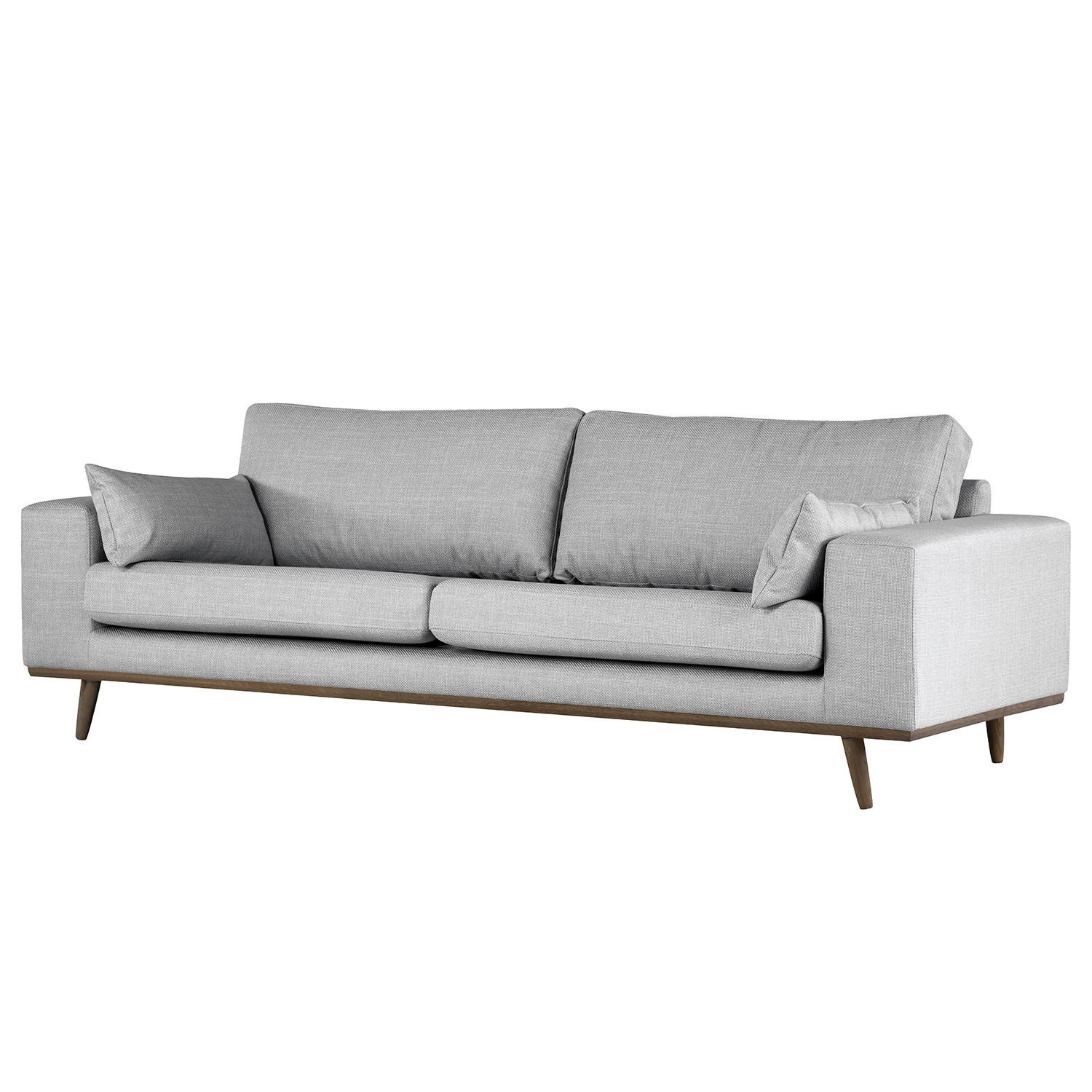 3-SITZER SOFA - Hellgrau, Textil (237/81/88cm) - home24
