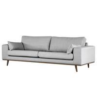 3-SITZER SOFA - Hellgrau, Textil (237/81/88cm) - home24