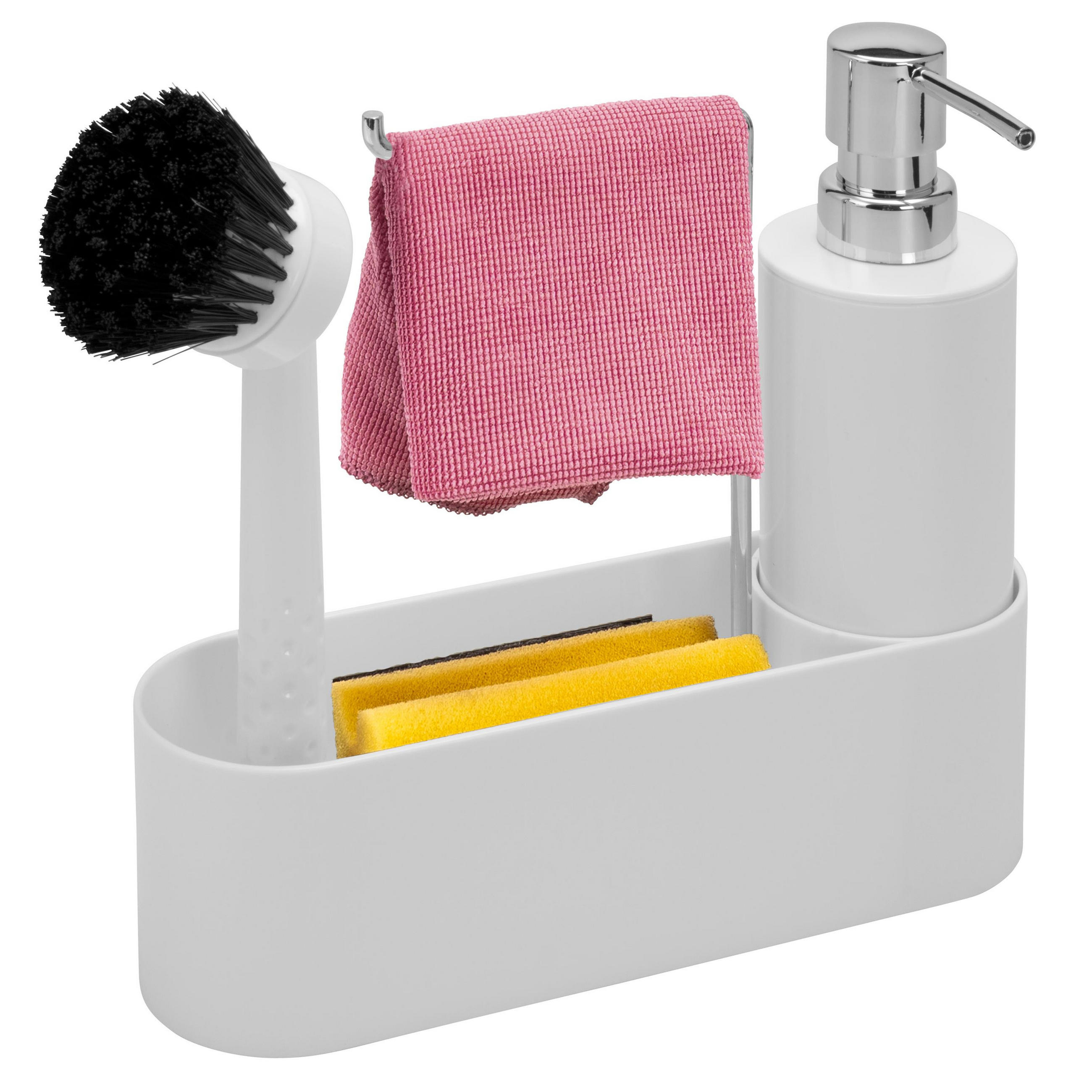 SPÜLBECKENORGANIZER, weiß - Weiß, Kunststoff (22/21/6.7cm) - bremermann