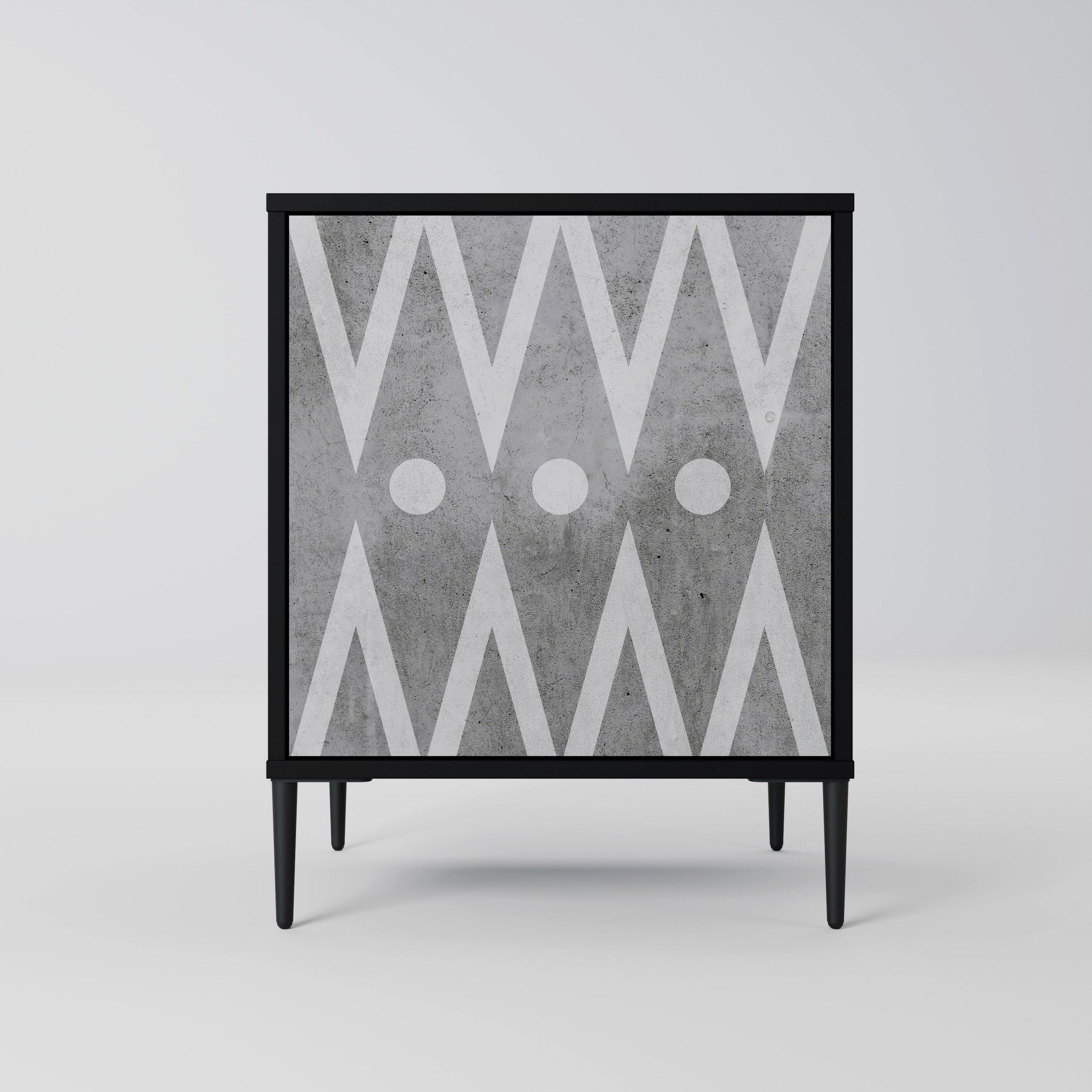 SpaceRebels Sideboard Schwarz 57.5x72.5x42 cm
