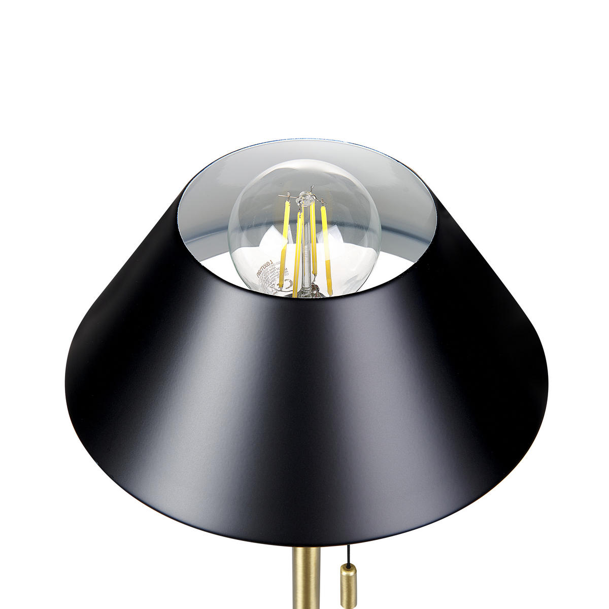 TISCHLEUCHTE Caparo 20/20/37 cm - Schwarz, Metall (20/13/37cm) - Beliani