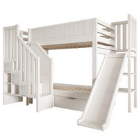 ETAGENBETT Mit Rutsche Weiß 90x200 cm - Weiß, Holz (90/200cm) - ComfortXL