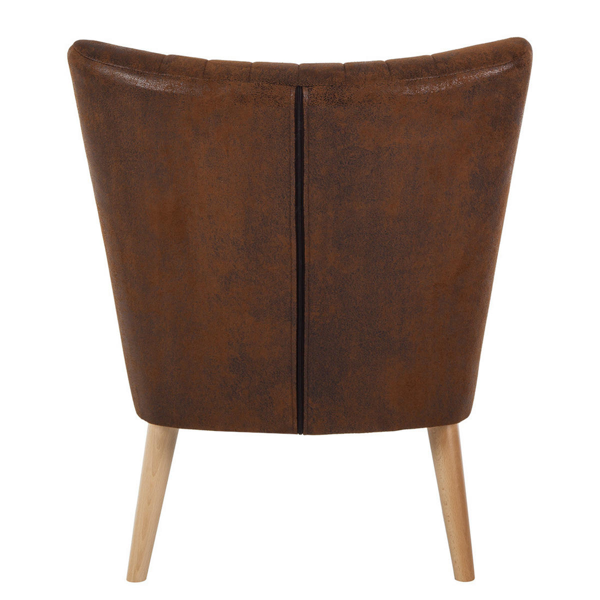 SESSEL - Antiklederlook, Braun - Braun, Textil (68/80/71cm) - home24