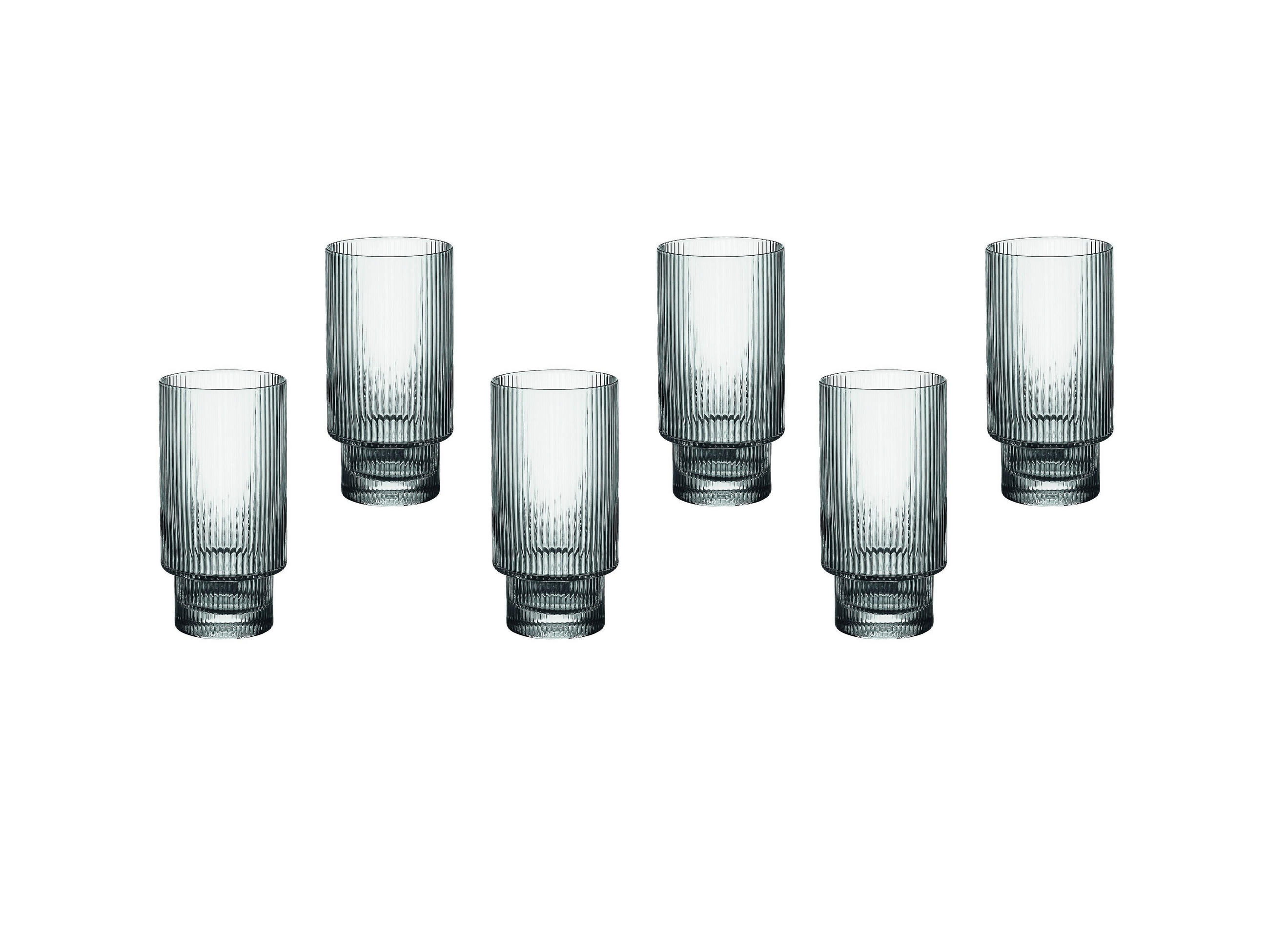 LONGDRINKGLÄSER Linje 380ml - 6er-Set - Transparent - Transparent, Glas (0.38L) - Björn
