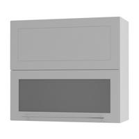 KÜCHENHÄNGESCHRANK Kvantum W8BS/80 Dust Grey Matt / Weiß Matt 80 / 32,5 / 72cm - Weiß/Grau, Holz/Holzwerkstoff (80/72/32.5cm) - Feldmann-Wohnen