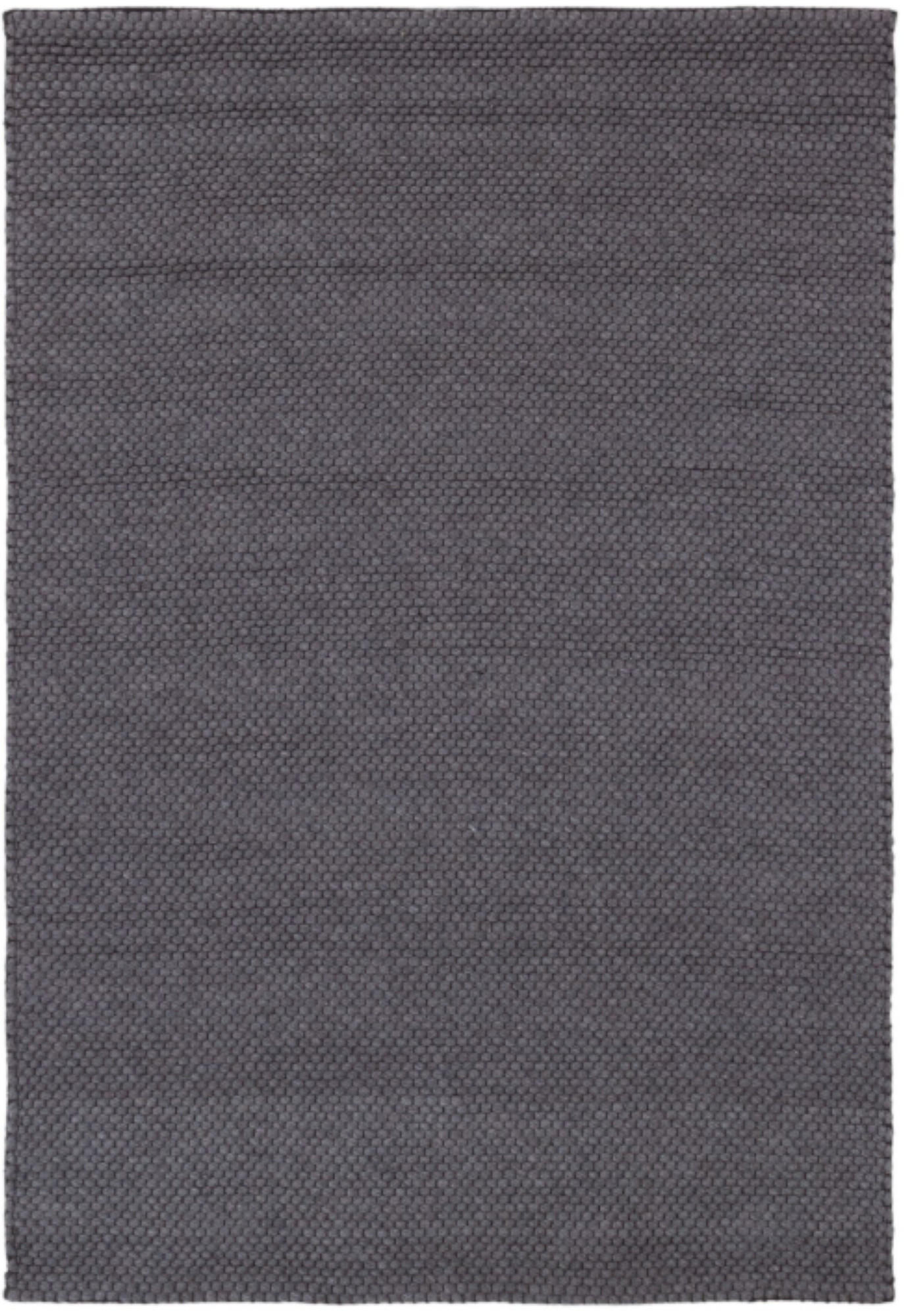 TEPPICH Wohn-/Schlafzimmer handgewebt Wolle PATSY Schwarz 160x230 cm - Schwarz, Naturmaterialien (160/230cm) - Novatrend