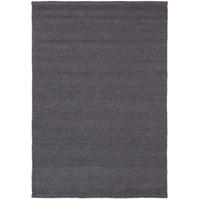 TEPPICH Wohn-/Schlafzimmer handgewebt Wolle PATSY Schwarz 160x230 cm - Schwarz, Naturmaterialien (160/230cm) - Novatrend