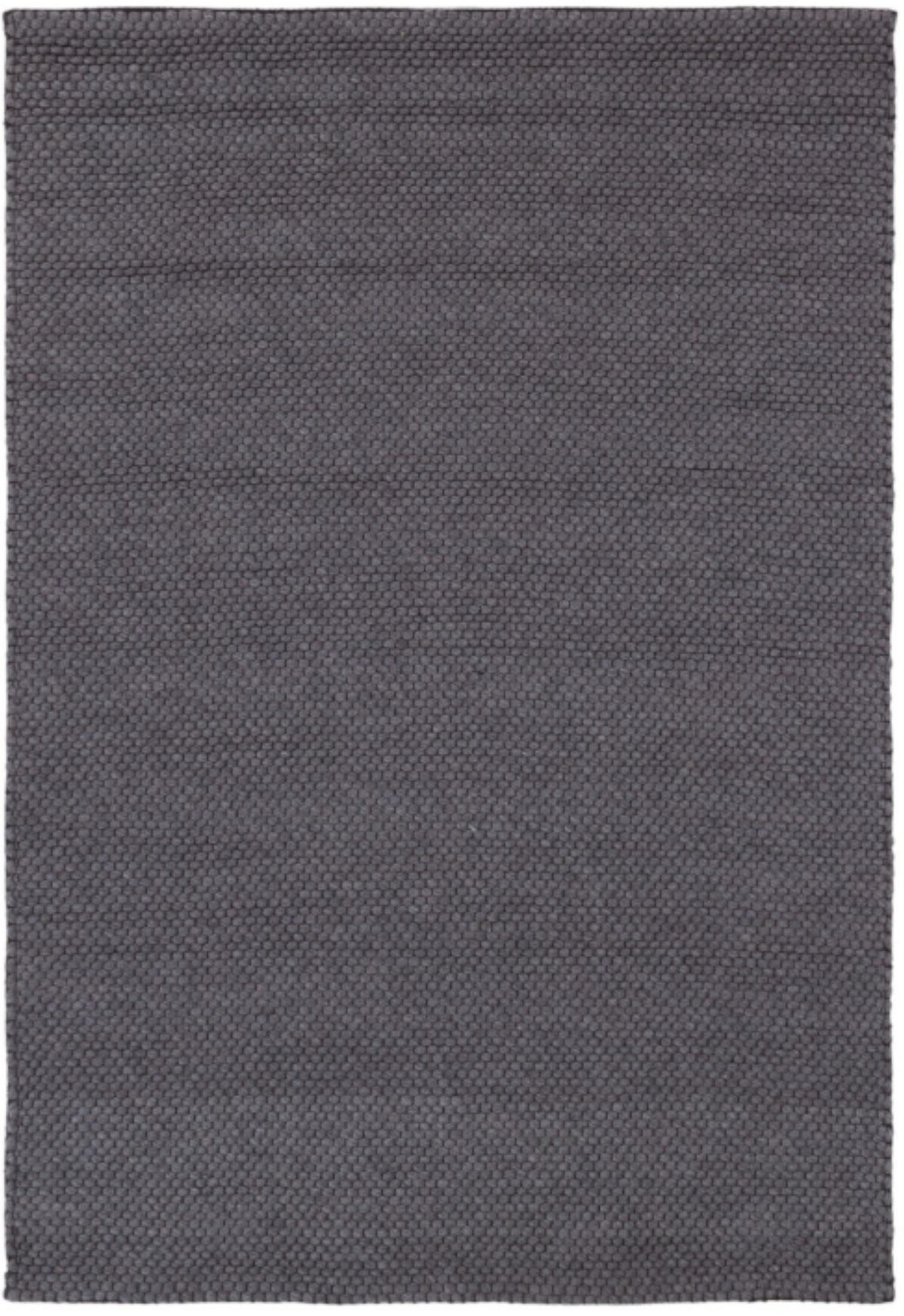 TEPPICH Wohn-/Schlafzimmer handgewebt Wolle PATSY Schwarz 160x230 cm - Schwarz, Naturmaterialien (160/230cm) - Novatrend