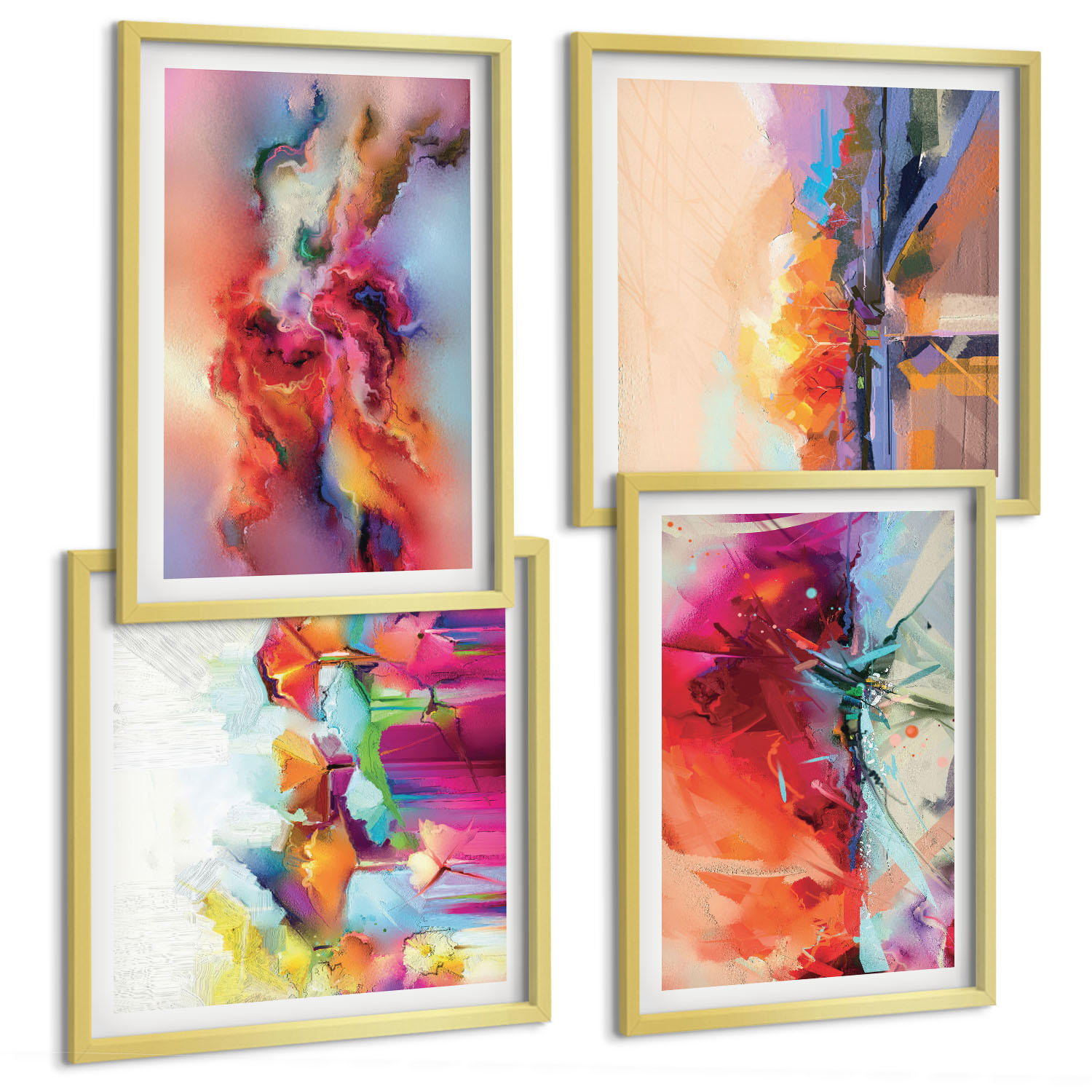 Tulup Bilder Gold 50x50 cm