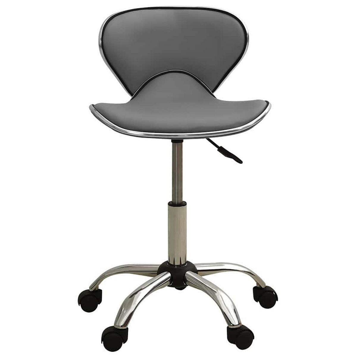 BÜROSTÜHLE Liegen Armlehnen 46.5/48.5/83.5 cm Grau Kunstler - Grau, Leder (48.5/83.5/46.5cm) - vidaXL
