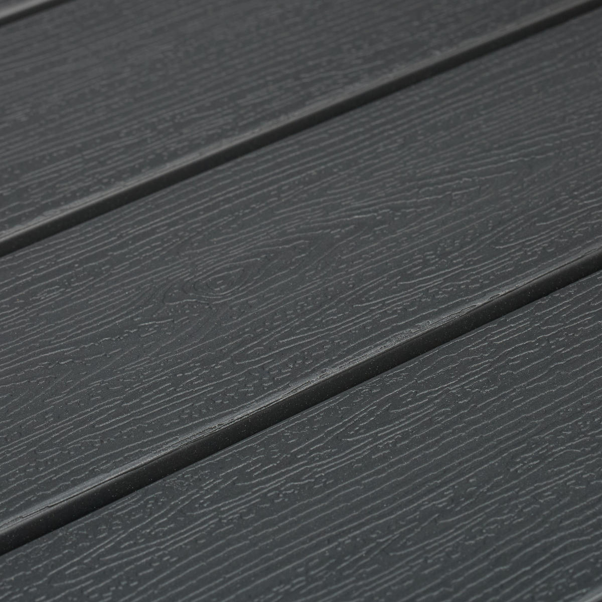 GARTENBANK - Anthrazit/Braun, Kunststoff/Textil (118/78/66cm) - Relaxdays