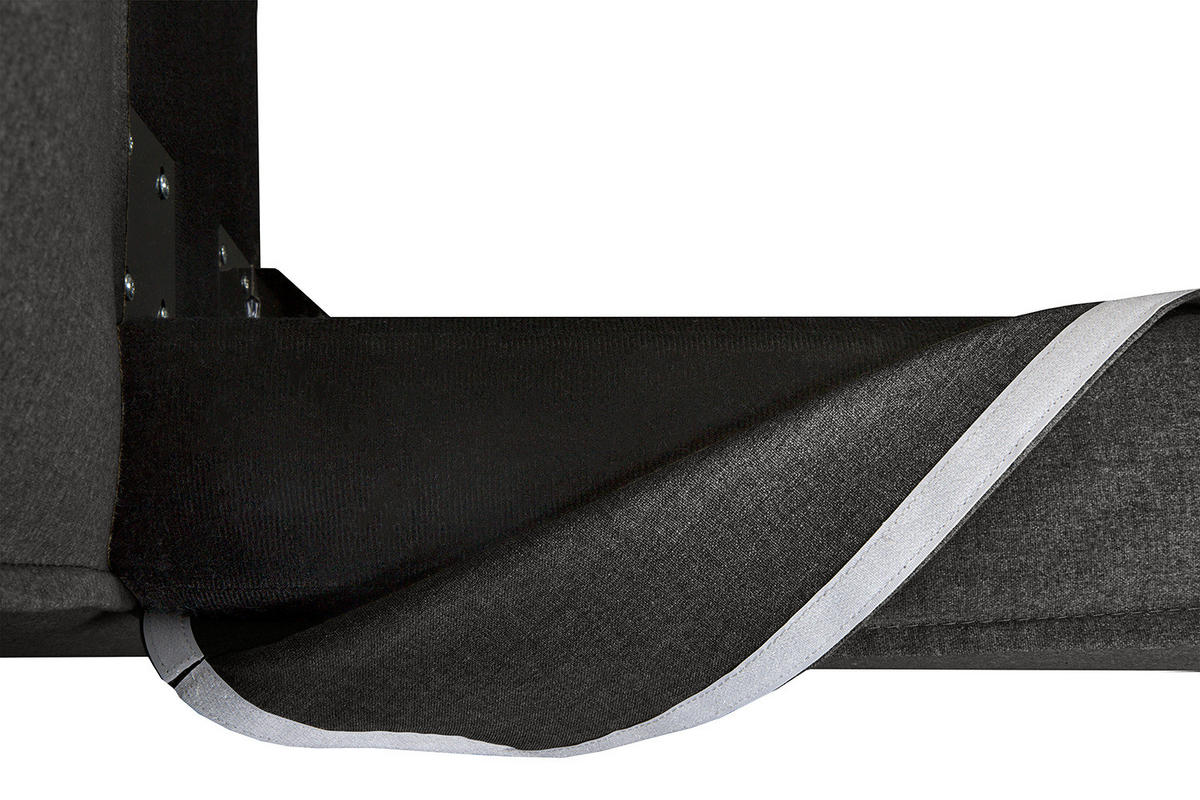 WECHSELBEZUG für Polsterbett - Anthrazit, Textil (200/200cm) - home24