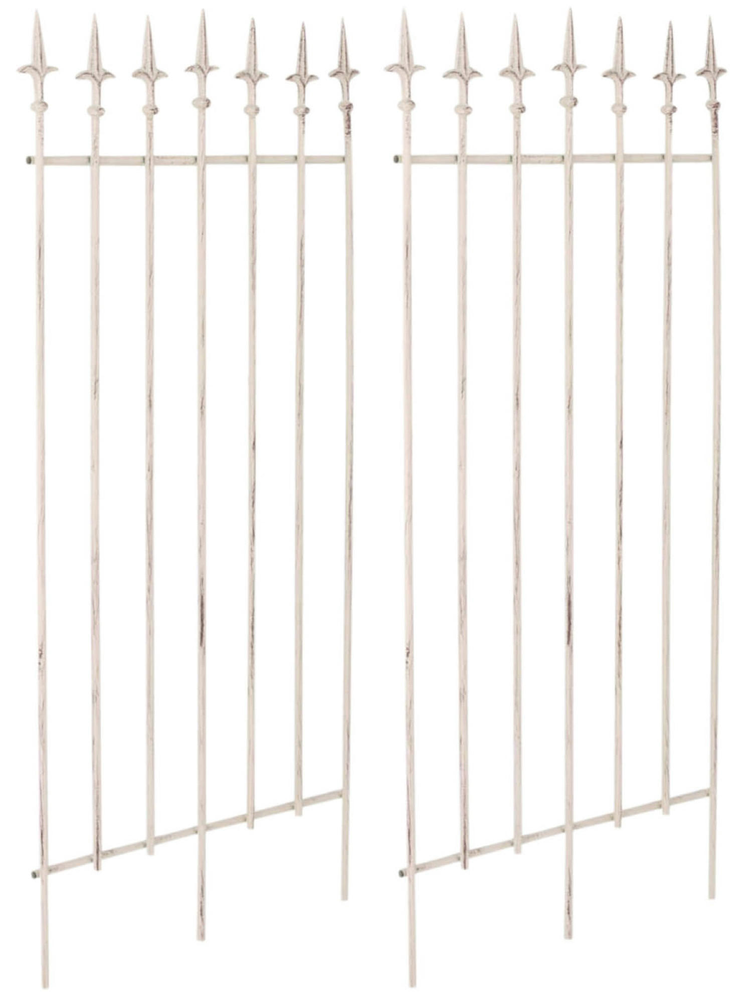 RANKGITTER Elly - 2er Set antik-creme - Naturfarben, Metall (50/100/2cm) - TPFGarden