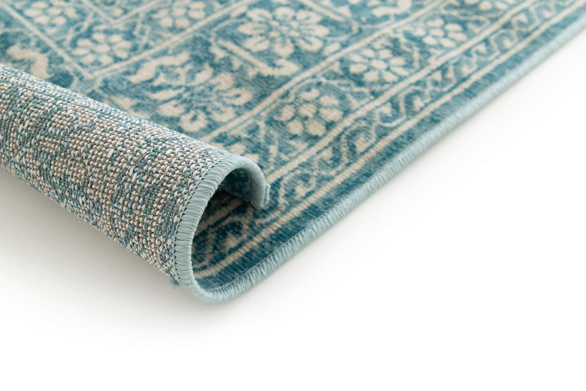 DESIGN Teppich im Vintage Stil blau - Blau, Textil (200/290cm) - AFK Living