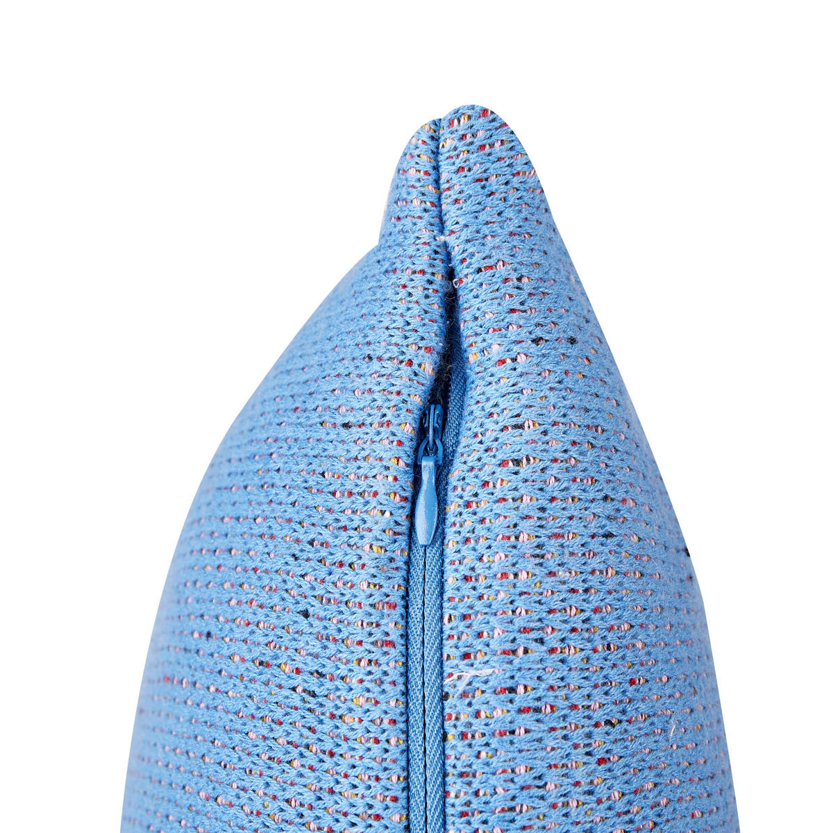 DEKOKISSEN 2er-Set Blau 45/45 cm Pashot - Blau/Gelb, Naturmaterialien (45/45cm) - Beliani