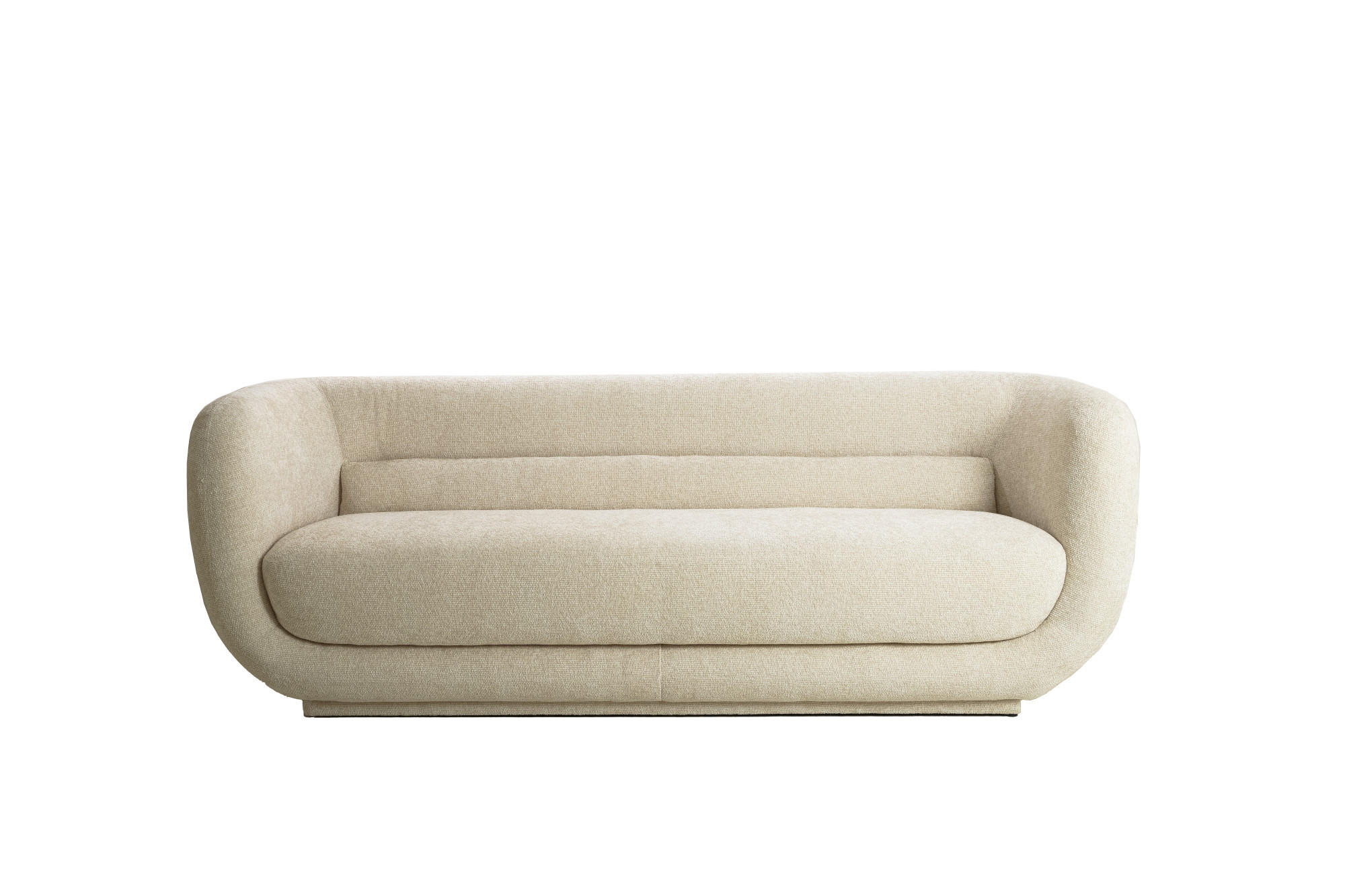 BANK Kialy Weiß 237/96/75 cm - Weiß, Holz (96/75/237cm) - Light & Living