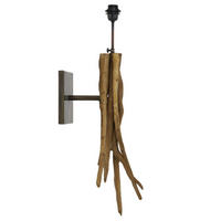 WANDLEUCHTE Bluma Braun 25/18/70 cm - Braun, Holz (18/70/25cm) - Light & Living