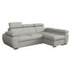 ECKSOFA Boston Mini, Seite: Rechts - 2R+LC - Chromfarben/Greige, Holz/Textil (255/170cm) - MIRJAN24