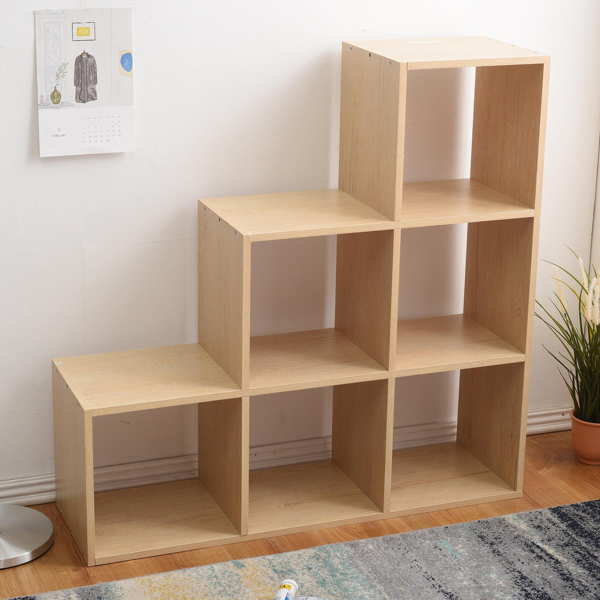 BÜCHERREGAL Beige 29/98/98 cm - Beige, Holzwerkstoff (29/98/98cm) - Mobili Rebecca