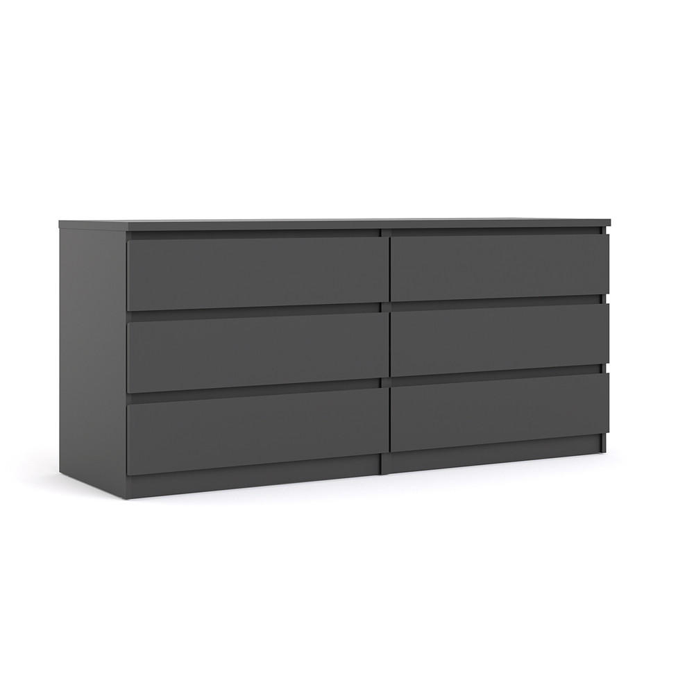 KOMMODE Schwarz - Schwarz, Holzwerkstoff (154/70/50cm) - ebuy24