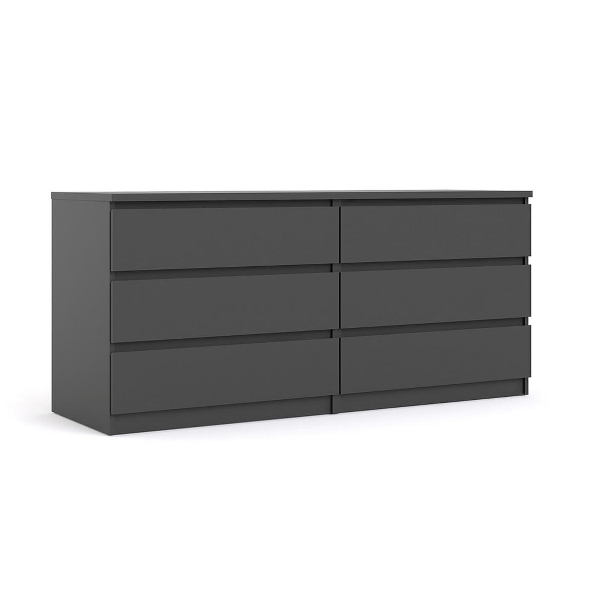 KOMMODE Schwarz - Schwarz, Holzwerkstoff (154/70/50cm) - ebuy24