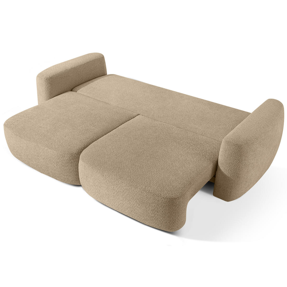 SOFA 3 ELOSA - Ecru, Holz/Textil (245/85/115cm) - KONSIMO®