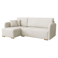 ECKSOFA Como L - Creme/Naturfarben, Holz/Textil (220/140cm) - MIRJAN24