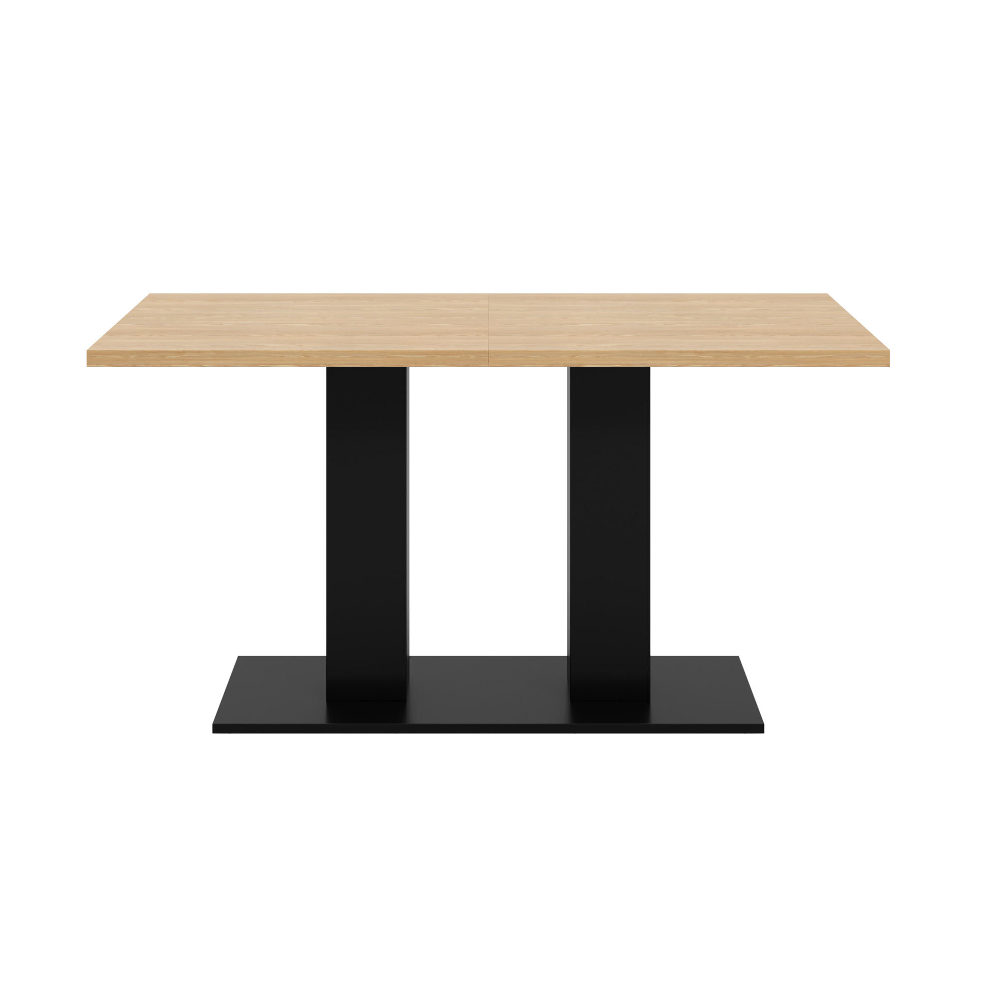 ESSTISCH aus MDF 140/180x70 cm Natur mit Ausziehfunktion und 30 mm starker Tischplatte - Weiß, Holzwerkstoff (180/70/75cm) - Modfu