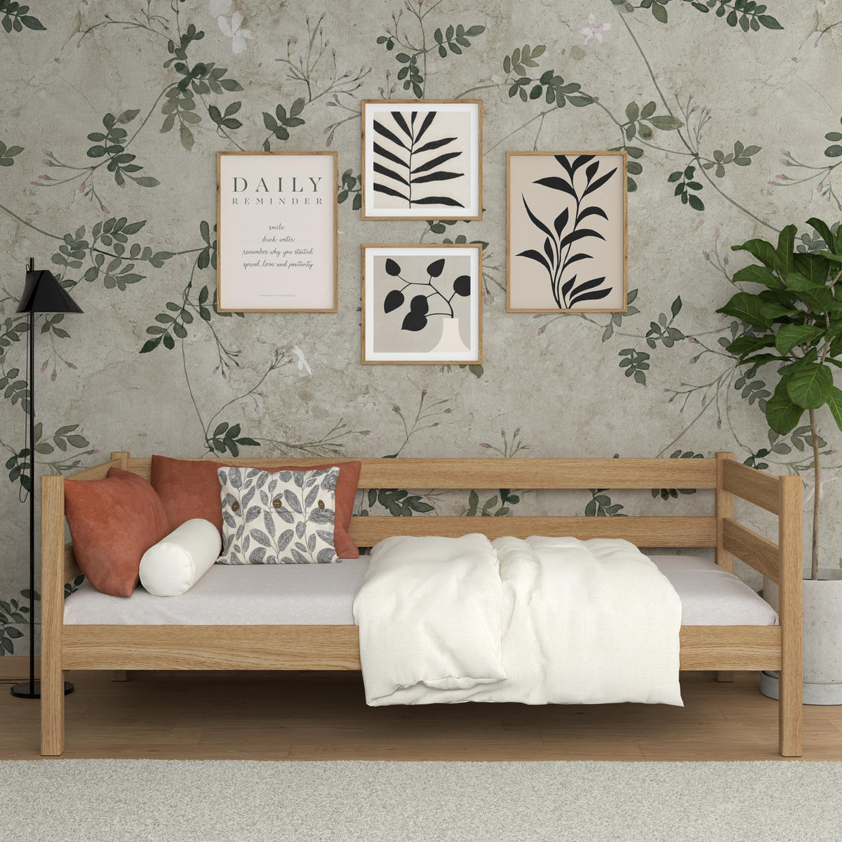TAGESBETT Eiche Natur 80/190 - Eiche Artisan, Naturmaterialien/Holz (80/190cm) - N-Wood