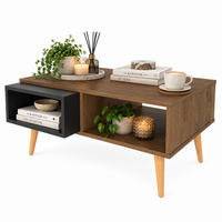 COUCHTISCH Oberon Oud Schwarz - Baltimorefarben, Holzwerkstoff (60/90/43cm) - Decorotika