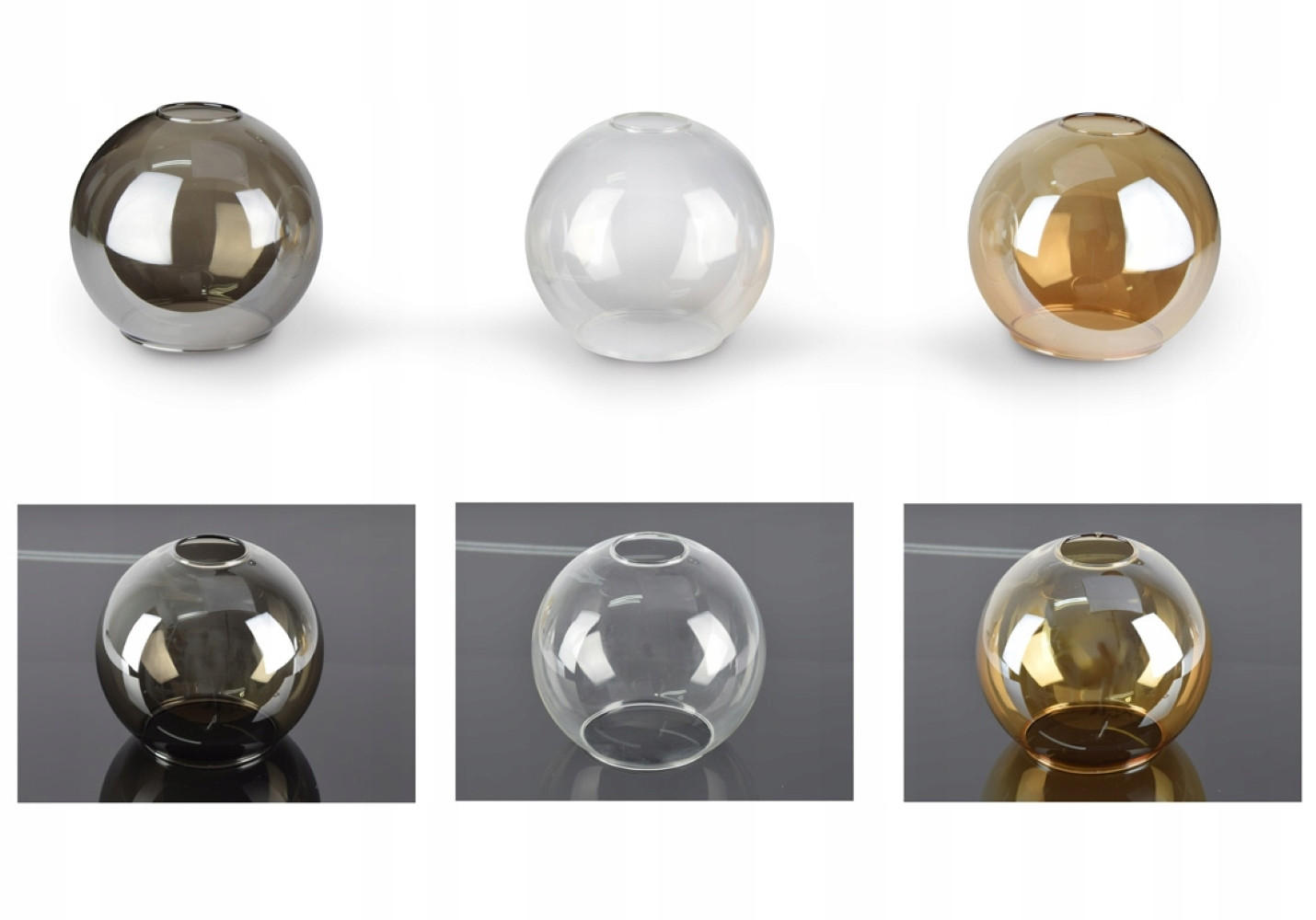 PENDELLEUCHTE HAGEN - Transparent/Schwarz, Glas/Metall (40/40/70cm) - kiki design