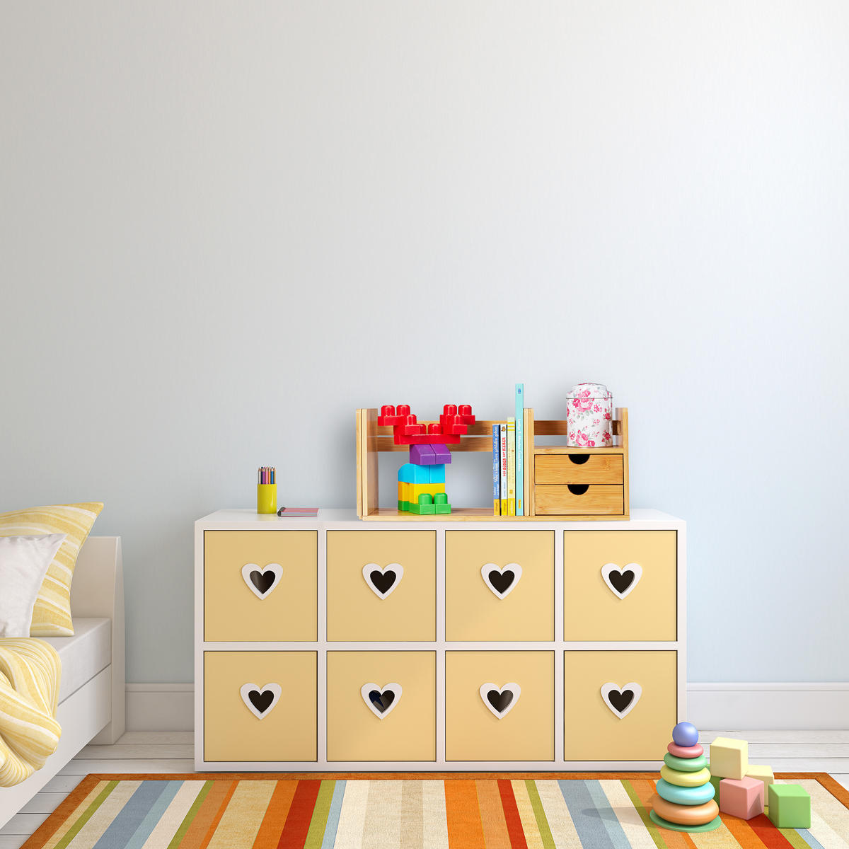 SCHREIBTISCHORGANIZER - Hellbraun, Holz (19/80.5/21cm) - Relaxdays