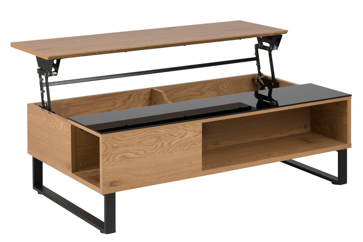 COUCHTISCH mit Hebe/Senkefunktion - Eiche Wotan, Holzwerkstoff (60/110/35cm) - ebuy24