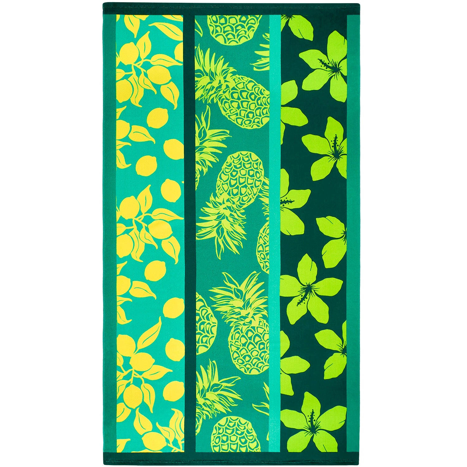 STRANDTUCH Mikrofaser Grün 90x170 220g/m² - Mitjana - Grün, Textil (90/170cm) - LE COMPTOIR DE LA PLAGE