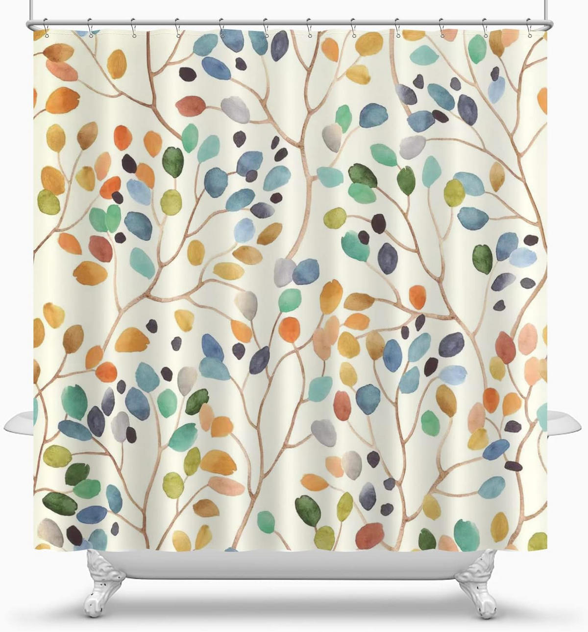 DUSCHVORHANG Wasserdicht 180 x 180 cm - Multicolor, Textil (25/25cm) - Kaket