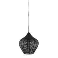 HÄNGELAMPE Alvaro Schwarz Ø20/22 cm - Schwarz, Metall (20/20/22cm) - Light & Living