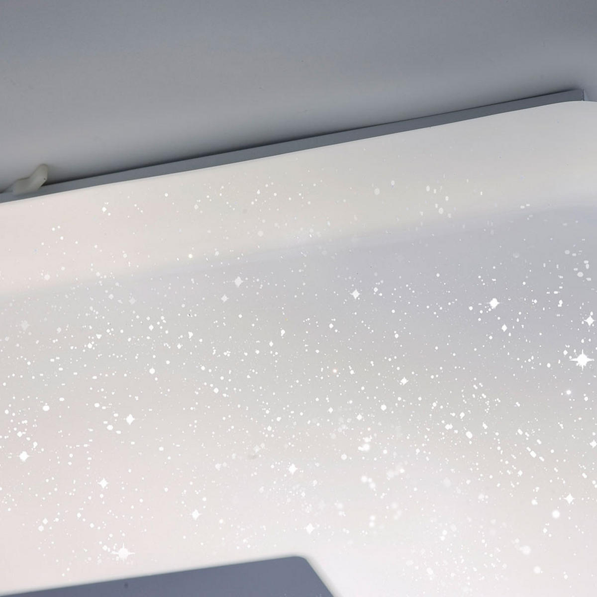 LED DECKENLAMPE Weiß Stahl CCT Dimmbar - Weiß, Metall (60/60/9.5cm)